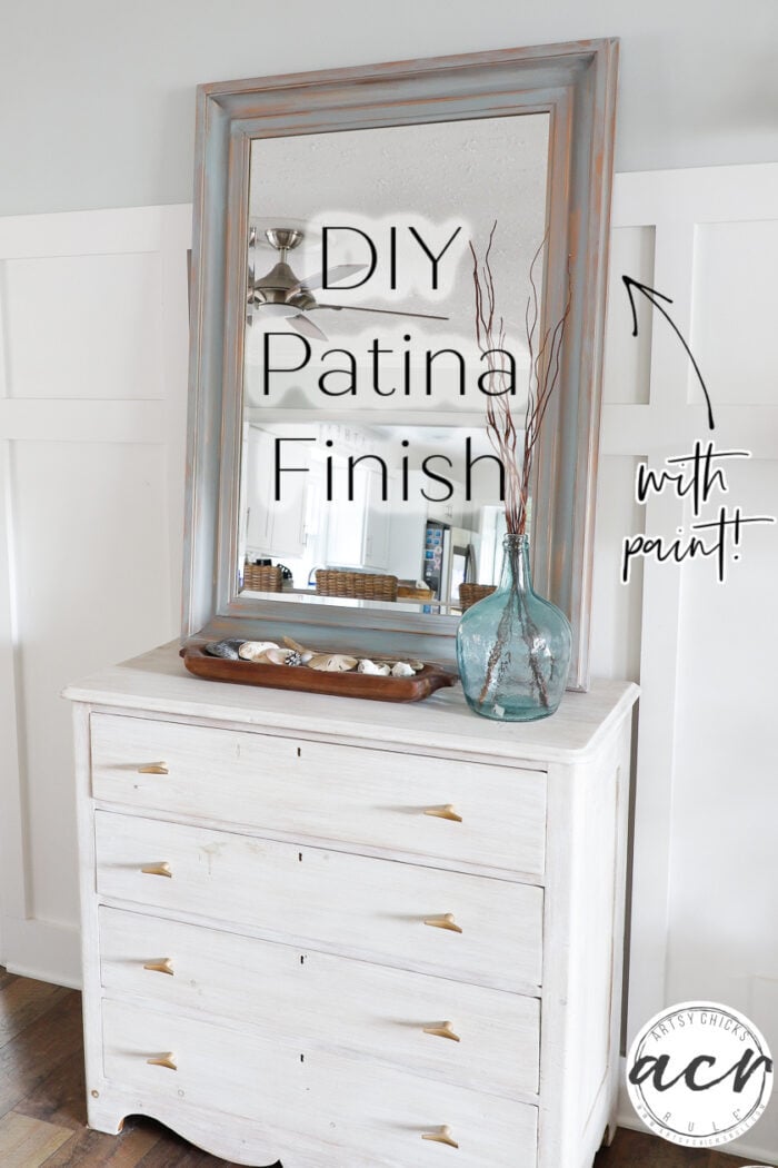 DIY Patina Faux Finish with Paint - Artsy Chicks Rule®