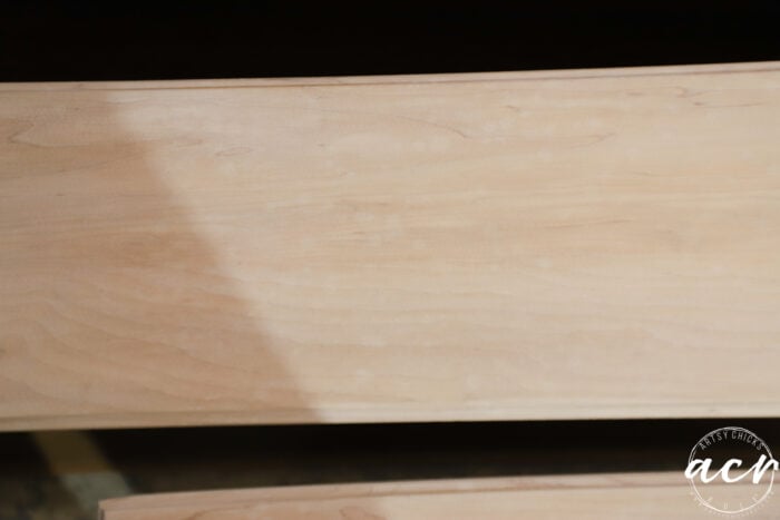 spots in finish of drawer front