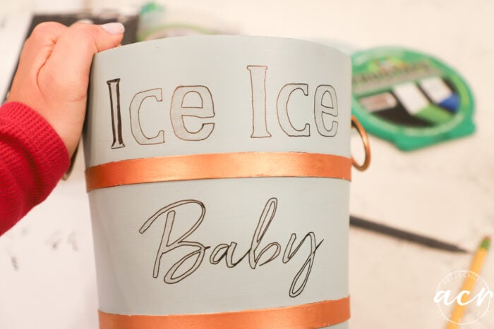 ice ice baby lettering traced