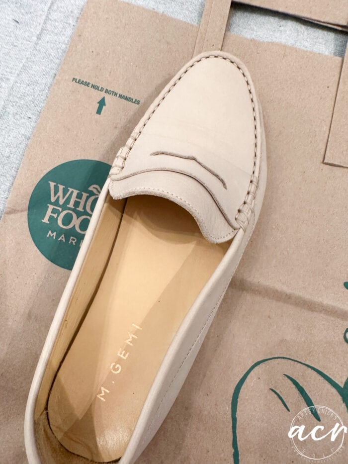 light tan beige loafer