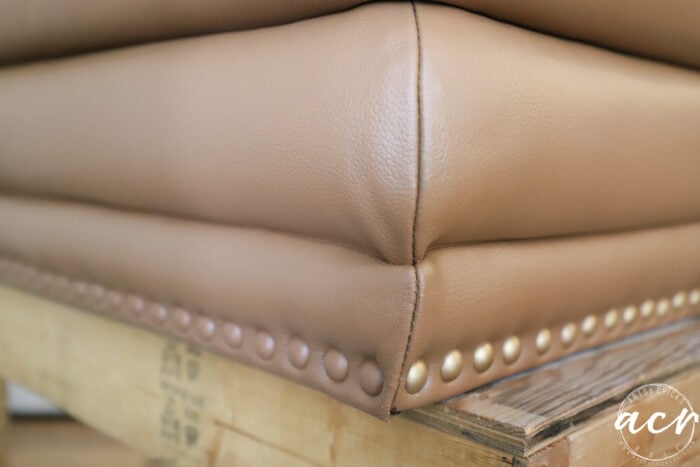 Paint on faux leather furniture in 3 easy steps! - Three Coats of Charm