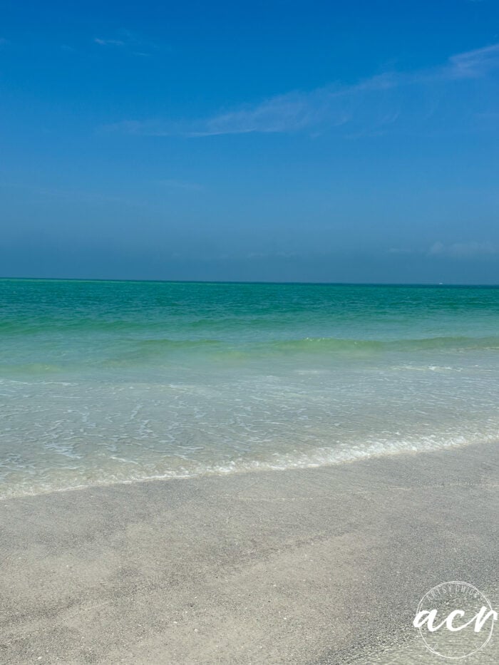 crystal clear turquoise waters