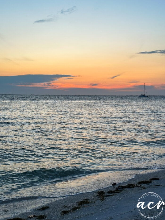 morning sky and water before sunrise