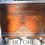 Antique Cabinet Makeover artsychicksrule-1
