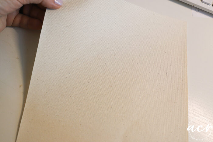 natural colored canvas sheet