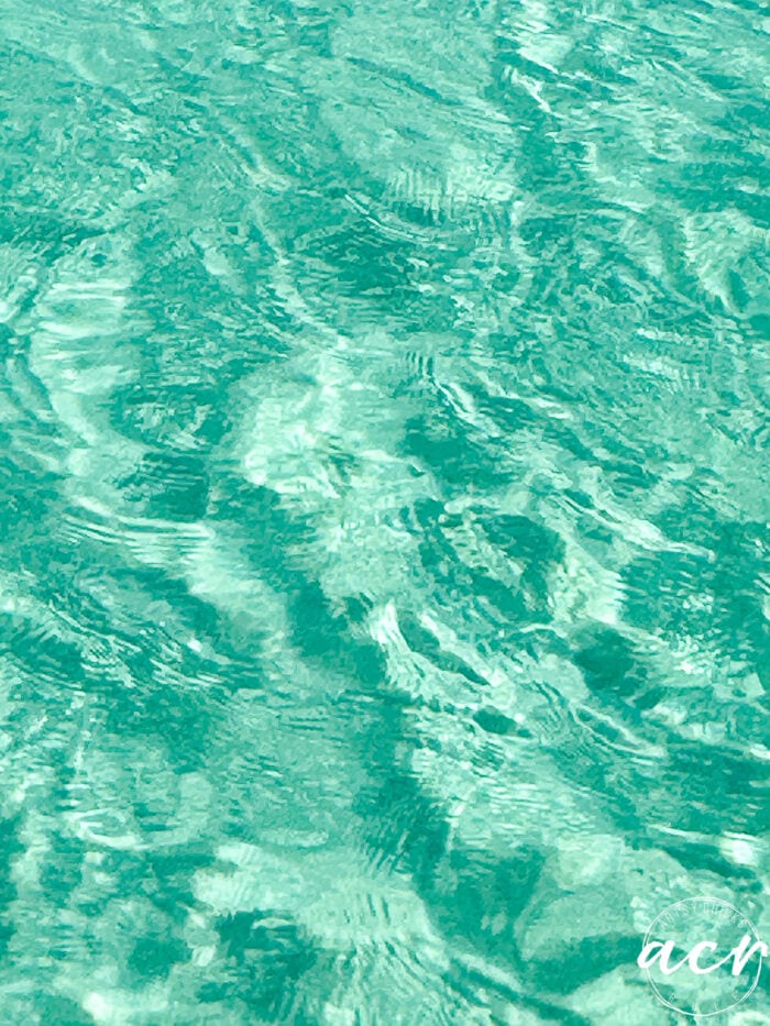 green blue crystal clear water