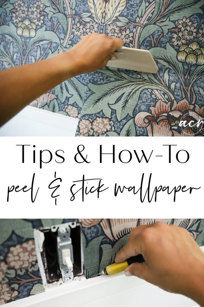 How To Hang Peel and Stick Wallpaper (and why I chose it)