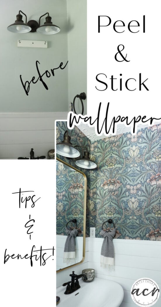 How to Hang Peel and Stick Wallpaper