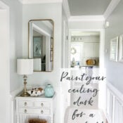 Paint Your Ceiling Dark (and reasons why you should!)