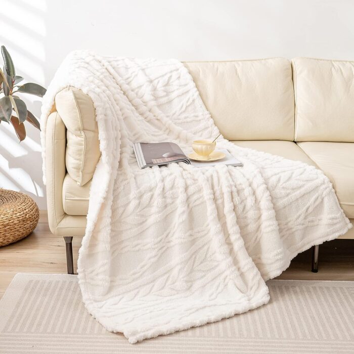 ivory throw over couch