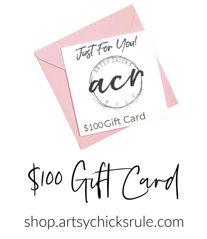 pink and white gift card 