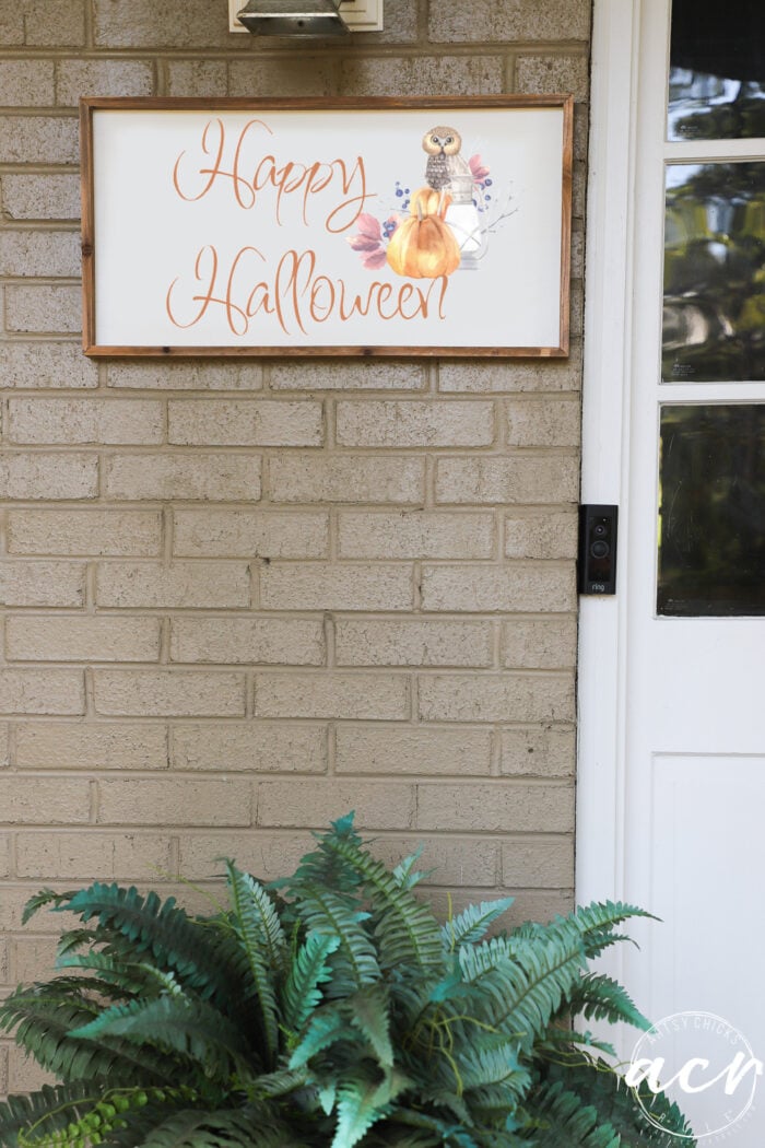 happy halloween sign