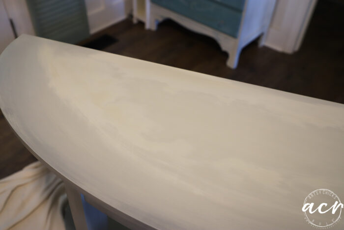 console table top with paint