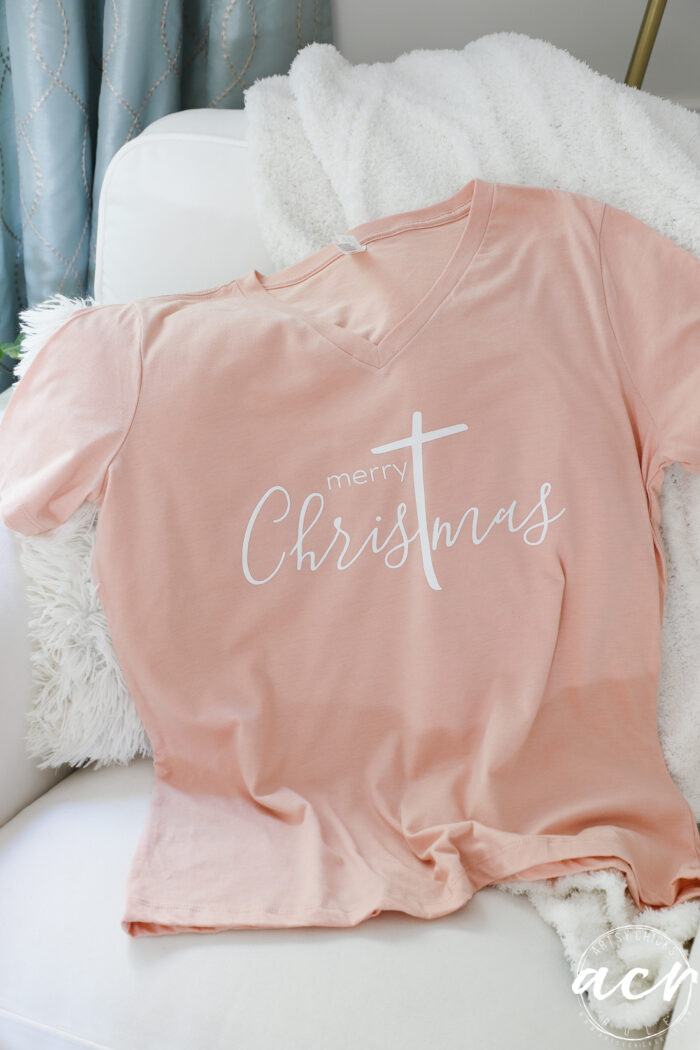 pink Christmas shirt