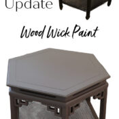  Table Update With Wood Wick Fusion Mineral Paint