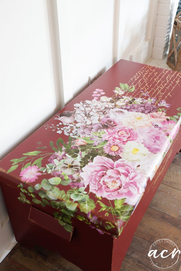 Painted Cedar Chest Makeover