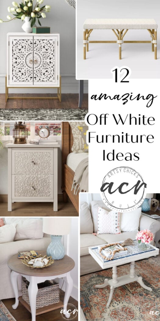 12 beautiful off white painted furniture makeovers plus a few of my favorite soft white furniture to buy! artsychicksrule