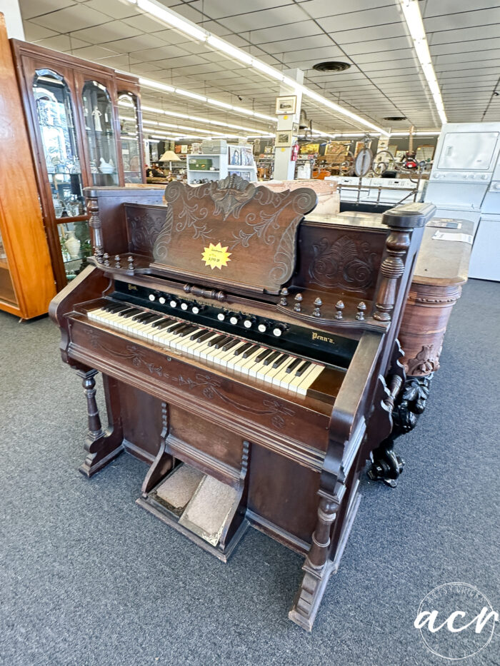 old very ornate organ/piano