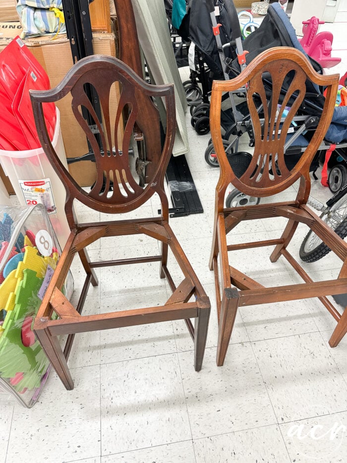 wood curved chairs