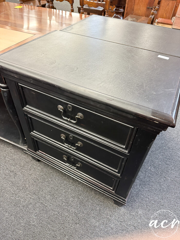 large black nightstand