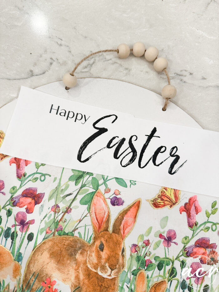 happy easter printed paper