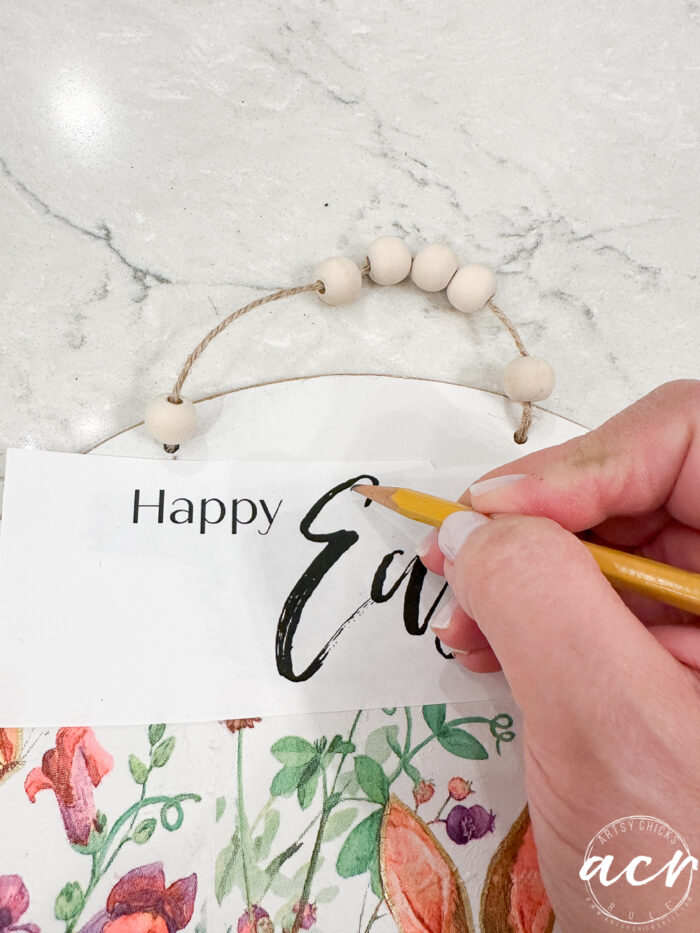 tracing happy easter