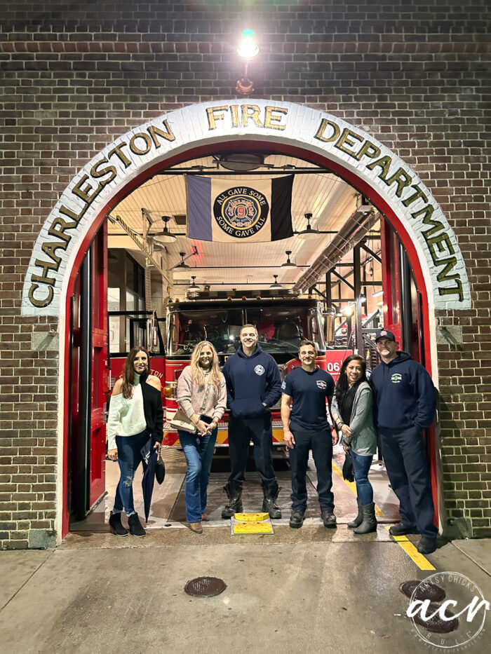 picture of us with the firement/ems in the firehouse