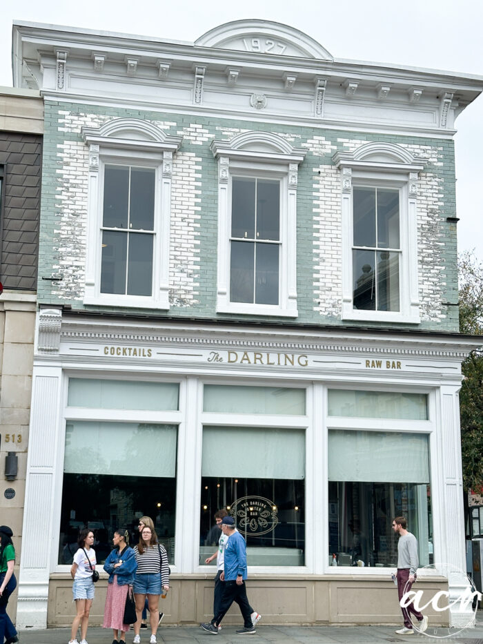 aqua and white building circa 1927