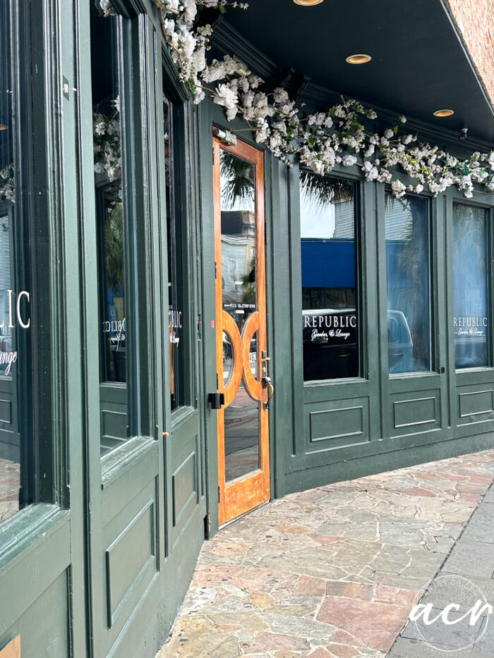 the front of the republic restaurant in charleston