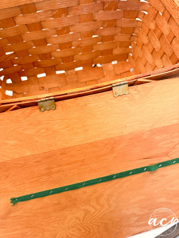 inside orange basket