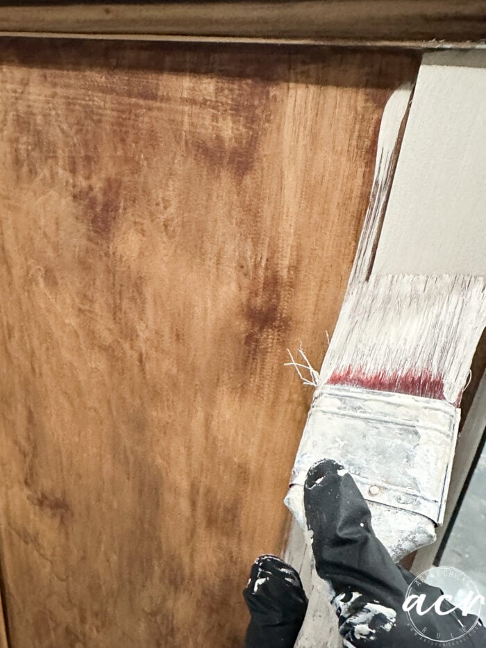 applying the paint