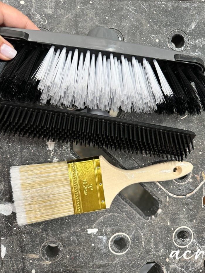 brushes from dollar store