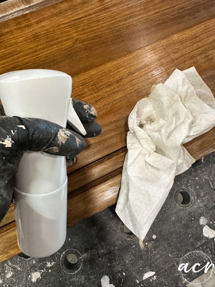 cleaning the finish before painting with TSP Alt
