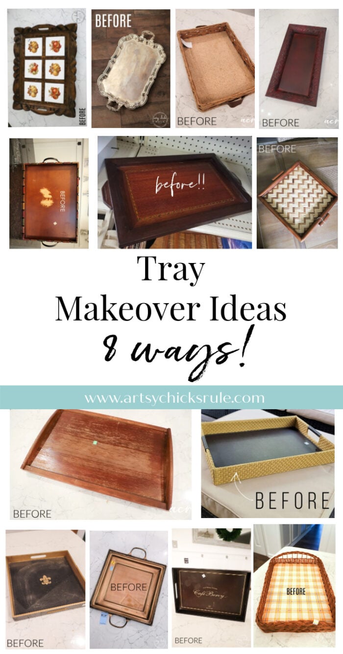 Tray Makeover Ideas (8 ways!) - Artsy Chicks Rule®