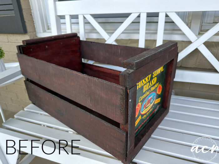 Old Crate Makeover For An Updated Look