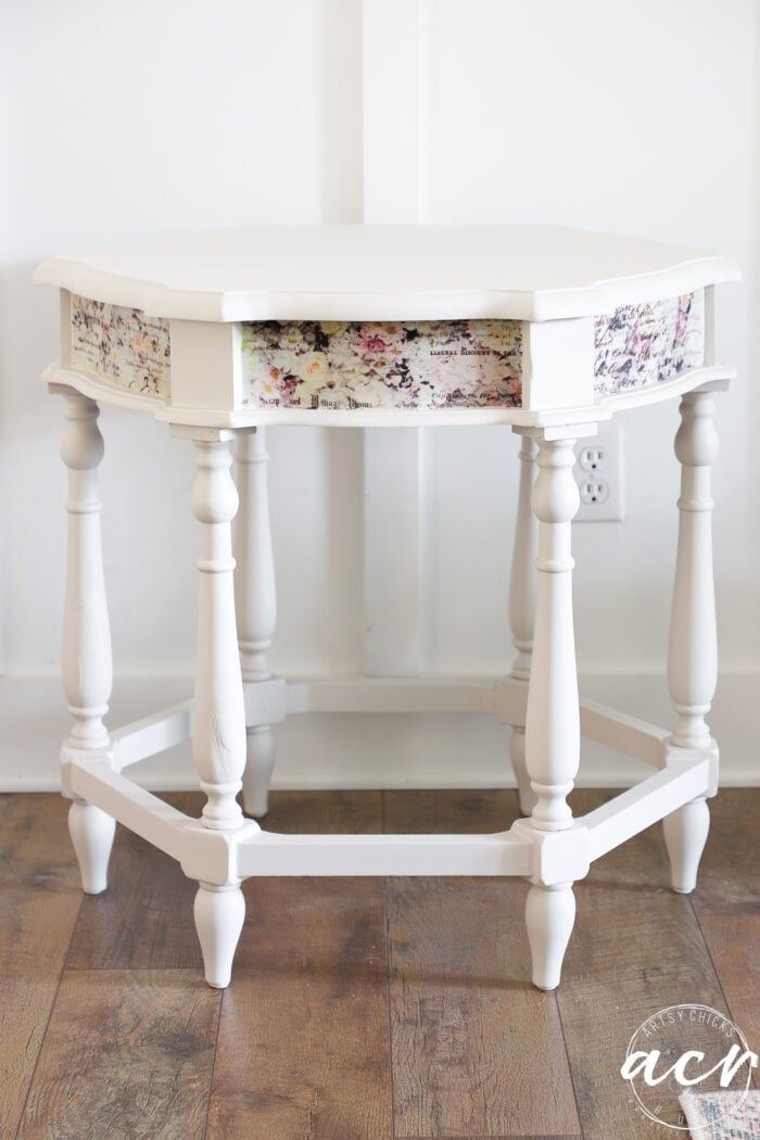 finished painted table 