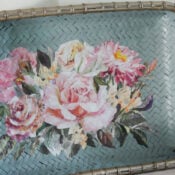 Painted Flat Basket Update artsychicksrule-4