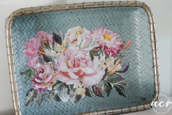 Painted Flat Basket Update