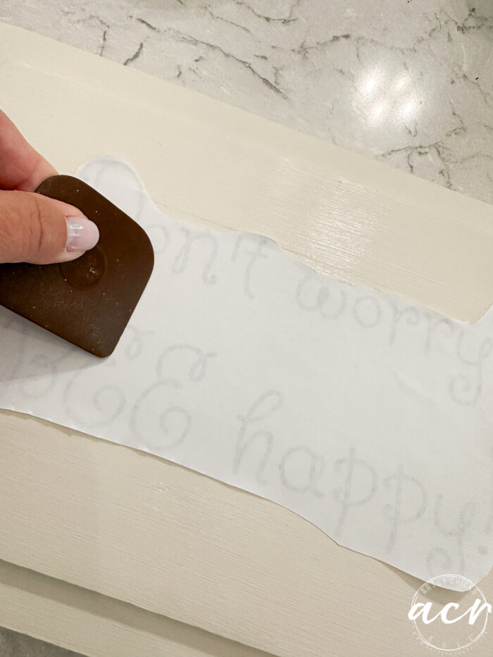 scraper on paper 