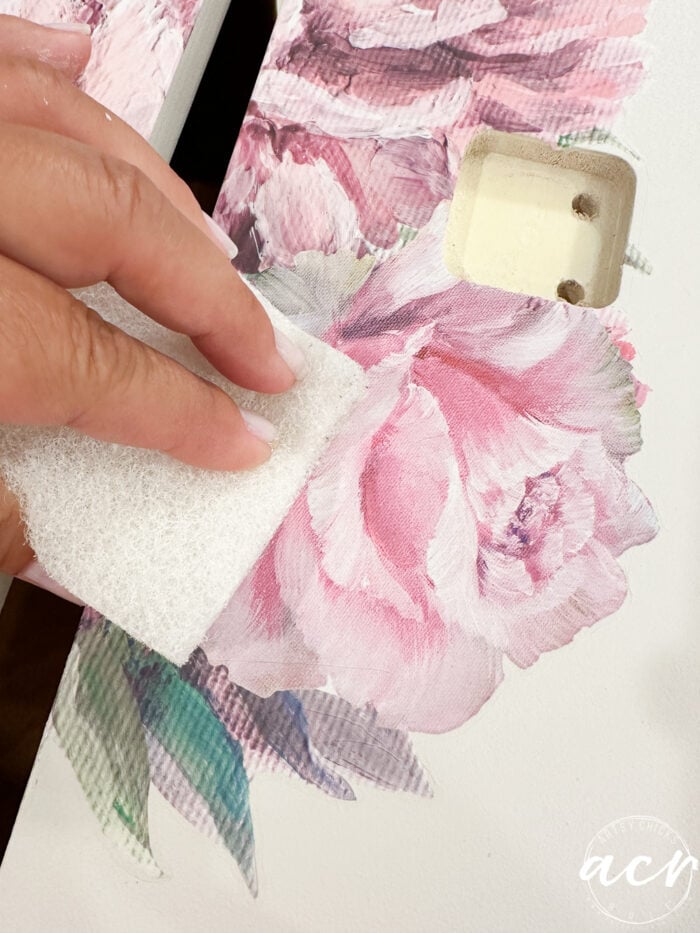 using polishing pad to burnish transfer