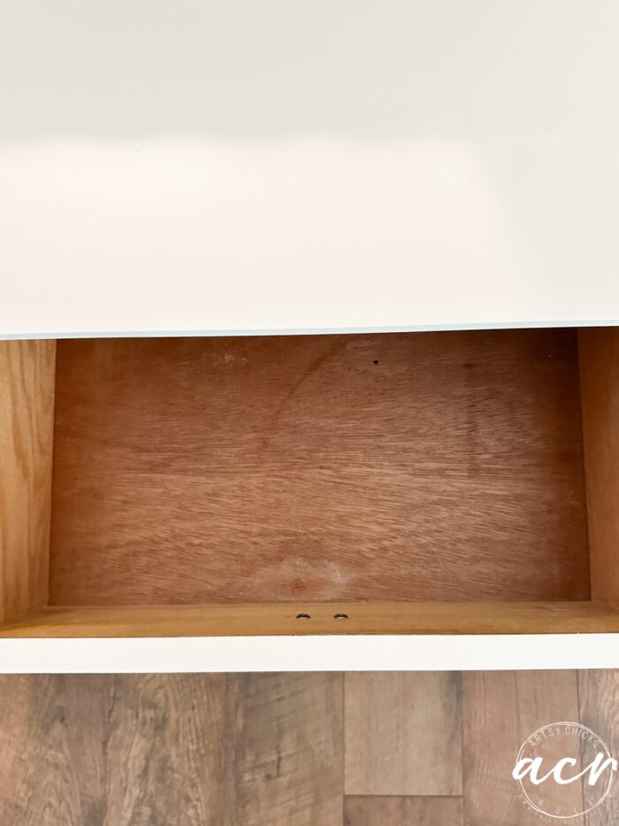 inside of drawer