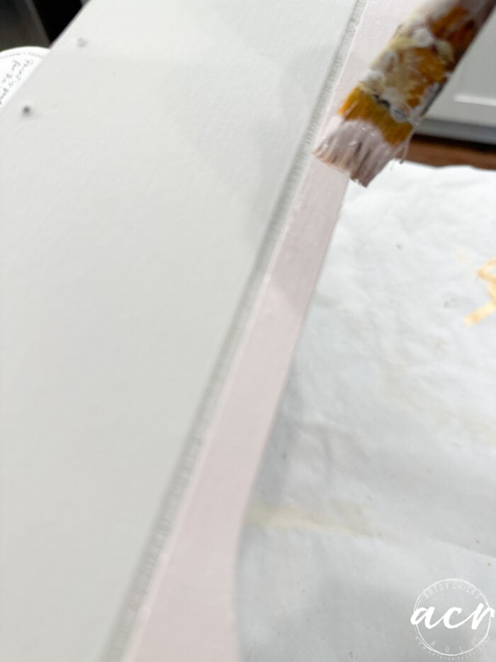 painting some of the exterior of the box pink