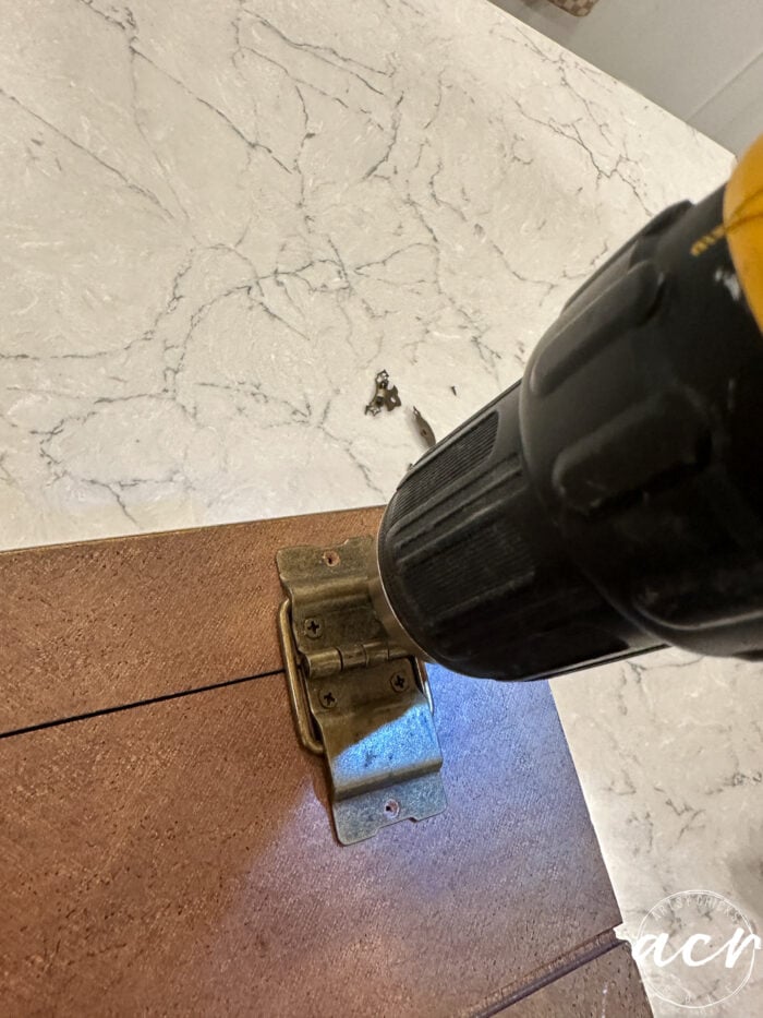 unscrewing hardware