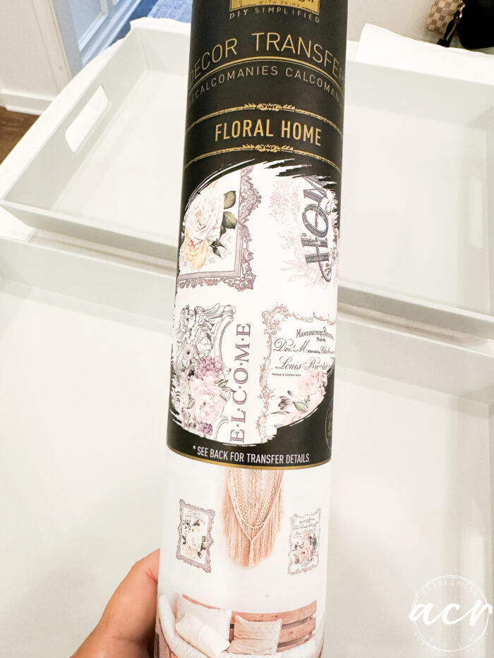 floral home transfer in tube