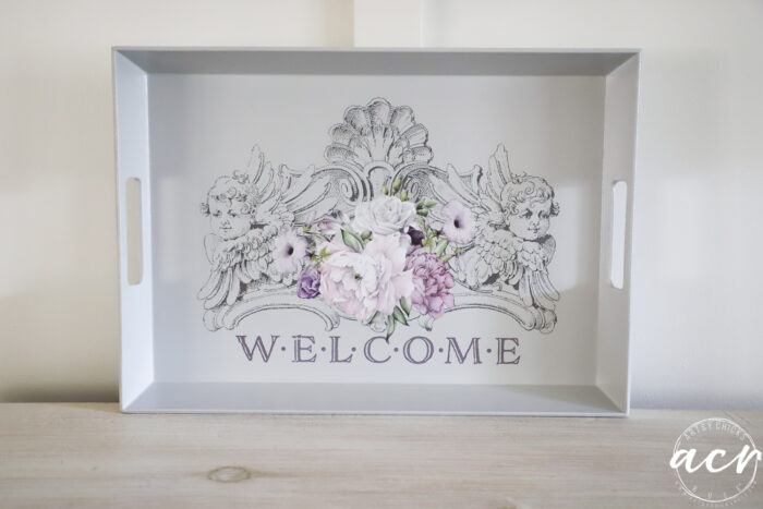 gray transfer with welcome transfer