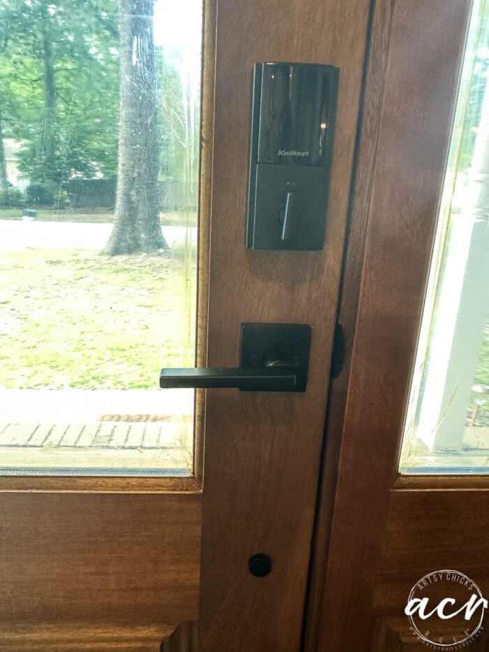 matte black handle