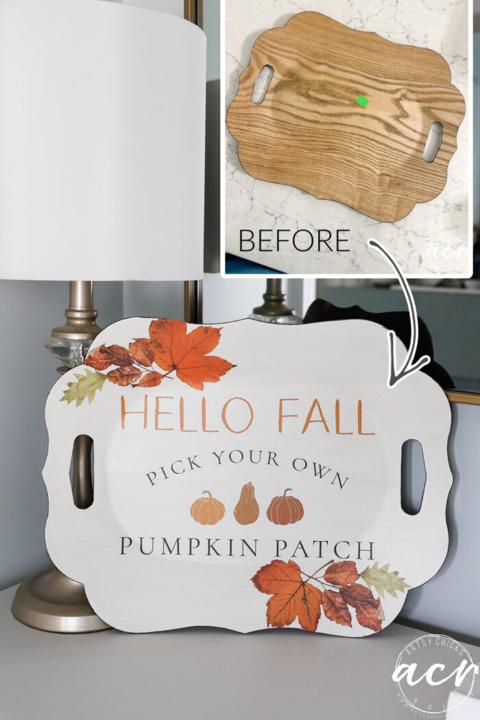 Need ideas for fall? Check out this super simple and quick hello fall decor idea! artsychicksrule.com