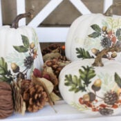 Decoupage Pumpkins with Napkins and more artsychicksrule-25