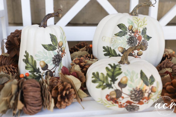 Decoupage Pumpkins with Napkins (and more!)