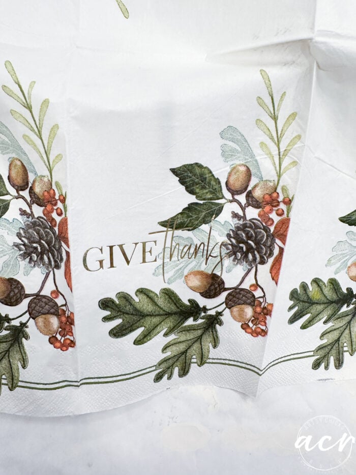 give thanks napkins